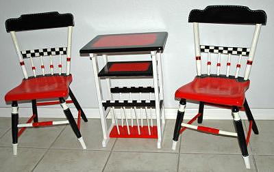 Checkerboard Set Mixed Media by Mickie Boothroyd Checkerboard Set Mixed Media by Mickie Boothroyd