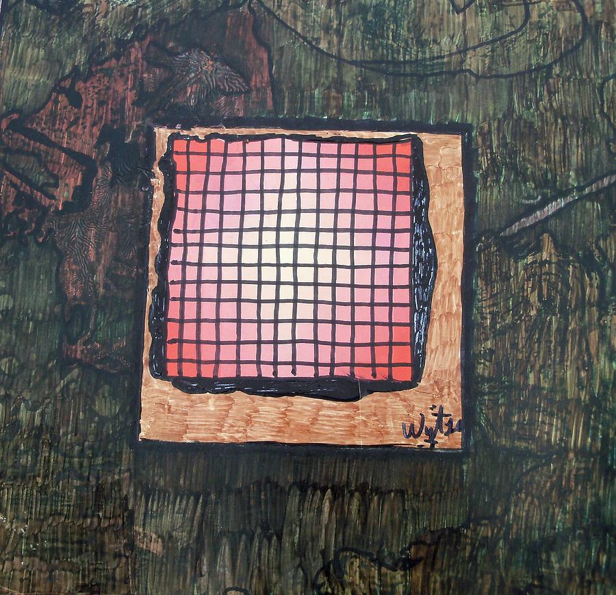 Abstract Mixed Media - Checkers Anyone by Wytse 