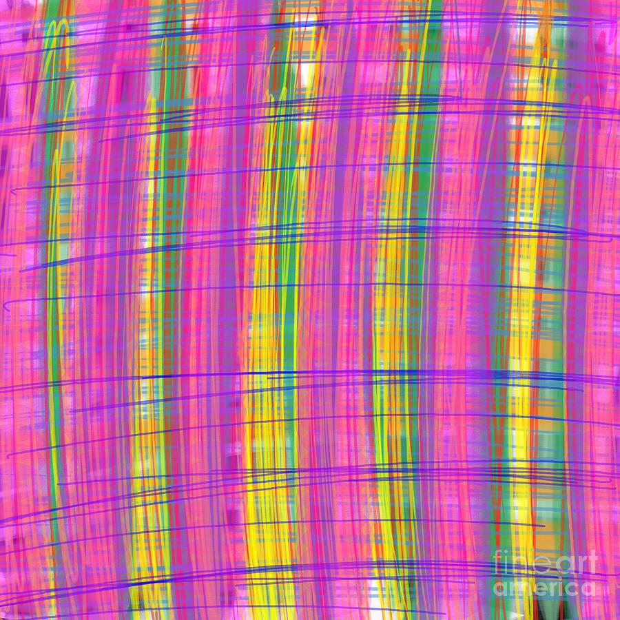Checks 1 Abstract Pattern Painting by Edward Fielding