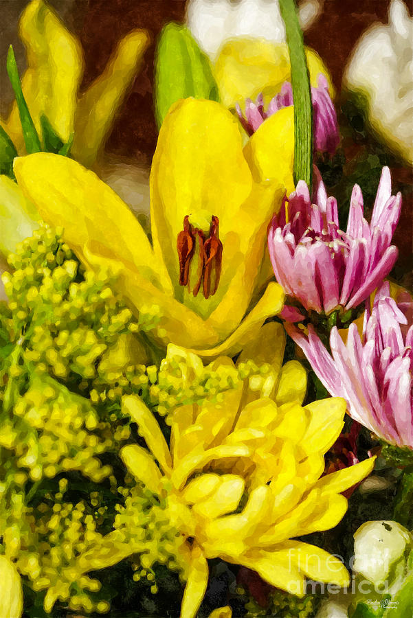 Cheerful Bouquet Painterly Photograph by Jennifer White