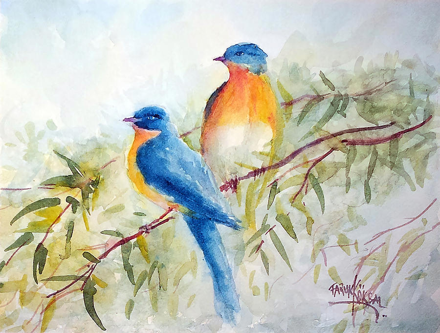 Cheerful Chirps Painting by Faruk Koksal