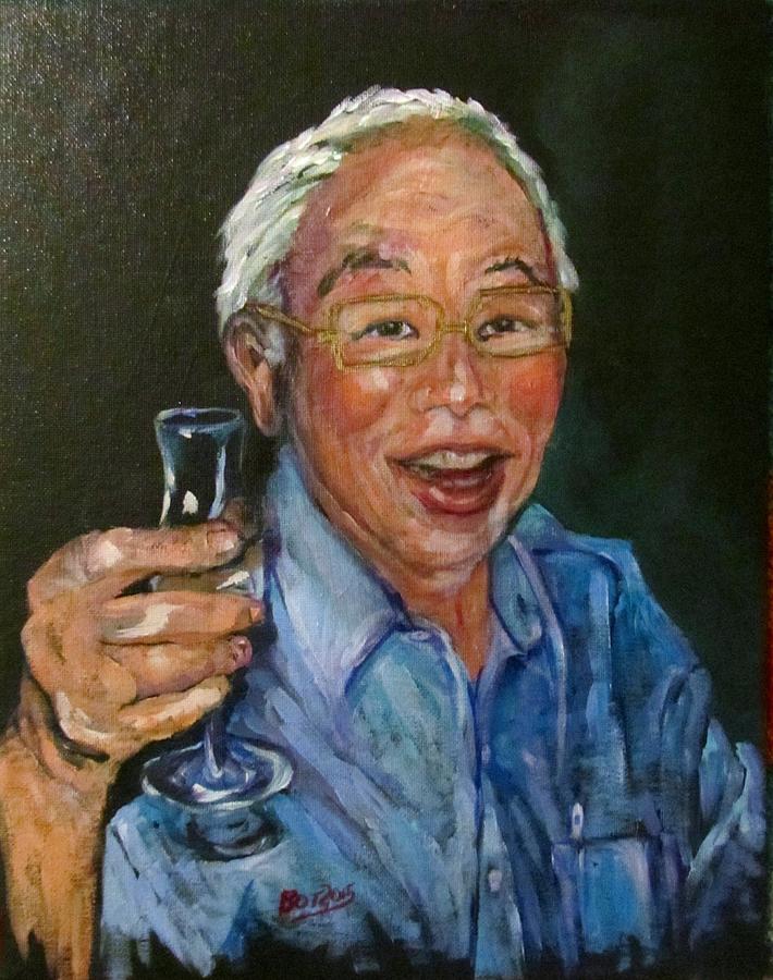 Cheers Dr Matsura Painting by Barbara OToole