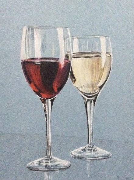 Wine Drawing - Cheers by Joanne Michel