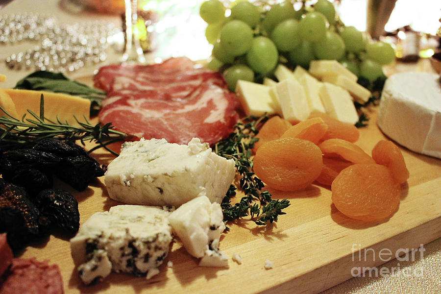 Cheese and Meat Photograph by Laura Kinker