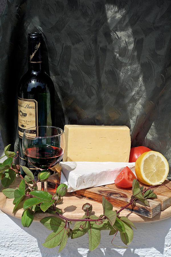 Cheese and wine Photograph by Gaile Griffin Peers