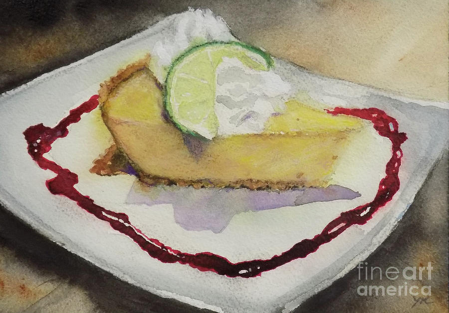 Cheesecake at Macs Painting by Yoshiko Mishina