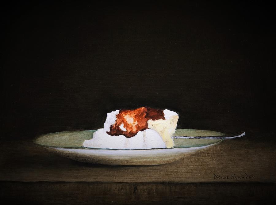 Cheesecake Painting - Cheesecake by Nanne Nyander Cheesecake Painting - Cheesecake by Nanne Nyander