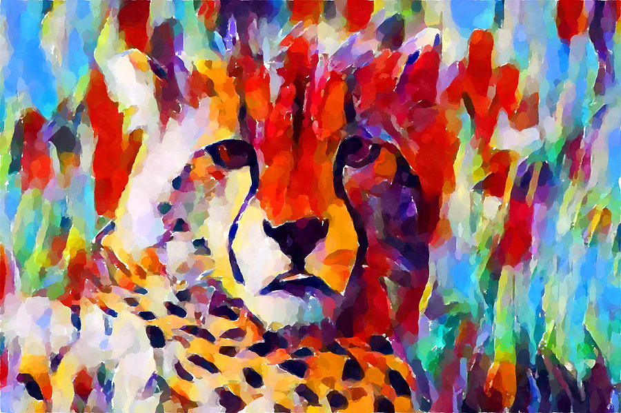 Cheetah Painting by Chris Butler