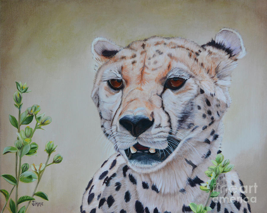 Cheetah Painting by Jimmie Bartlett