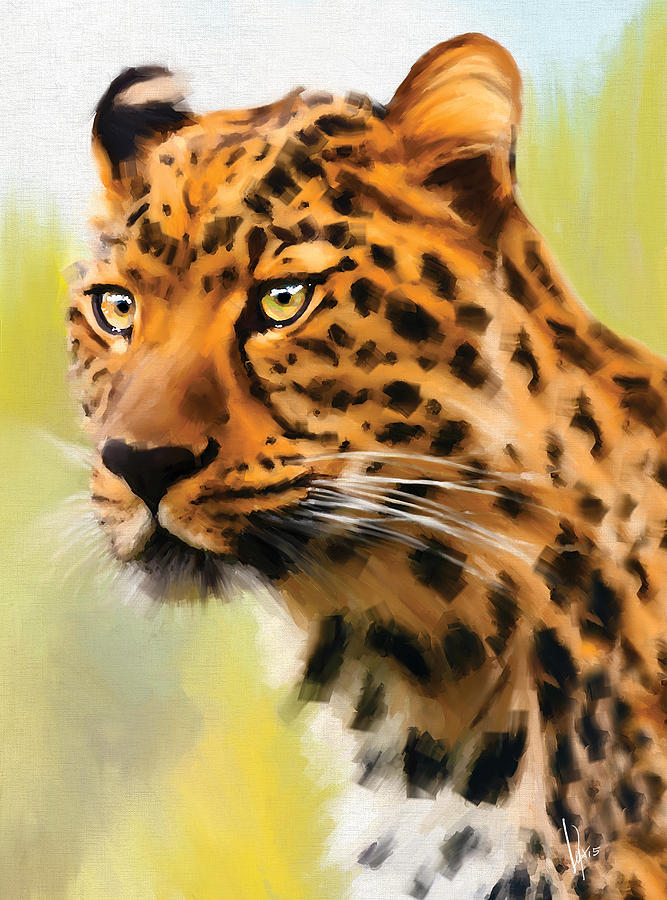 Cheetah painting print art print of cheetah cheetah art big cats ...