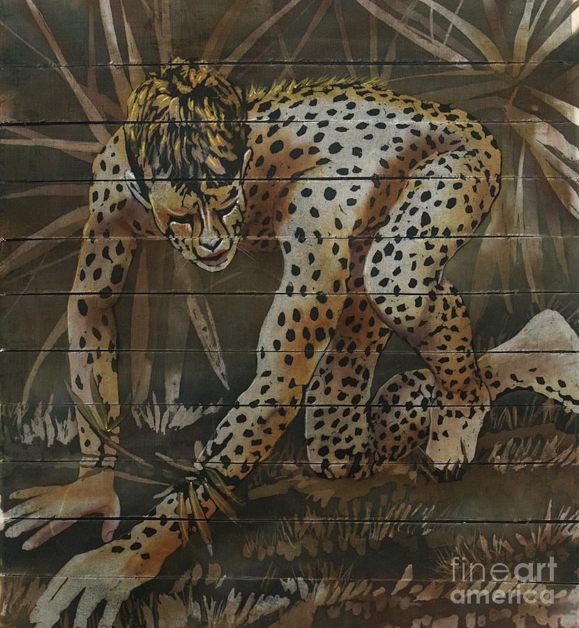 Cheetah Painting by Robert D McBain