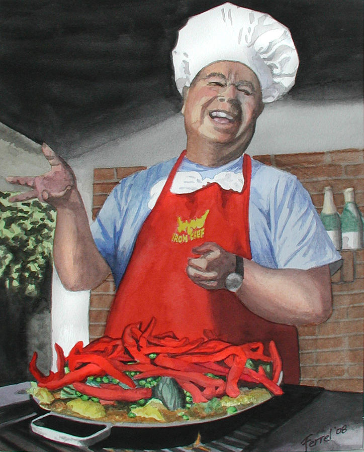 Chef Fernando Painting by Ferrel Cordle