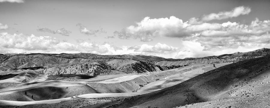 Chelan Butte Panorama Black and White Photograph by Allan Van Gasbeck