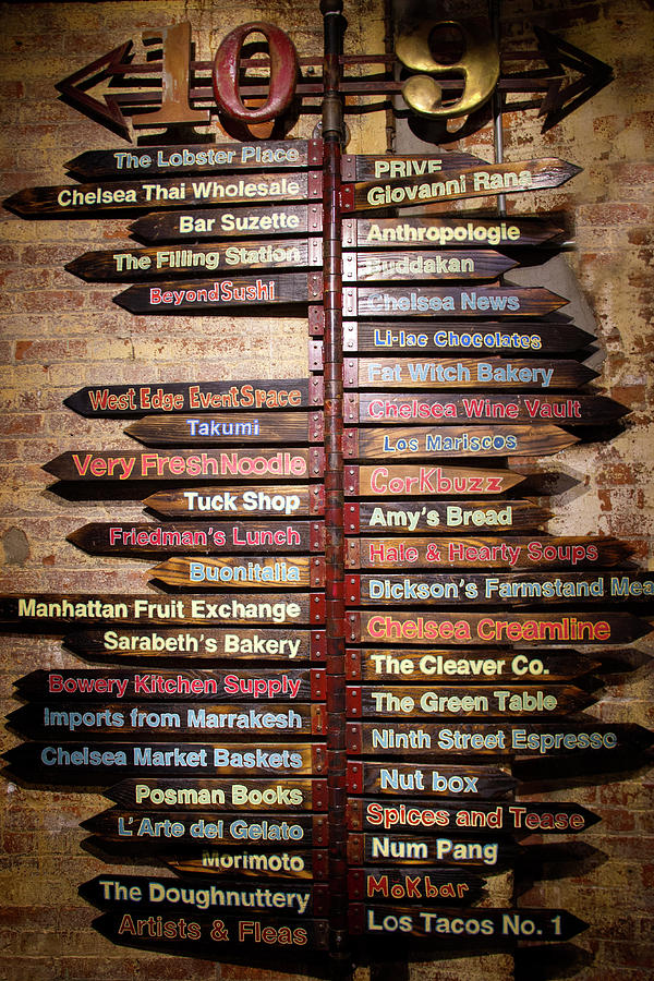 Chelsea Market Directory Photograph by Mark Andrew Thomas