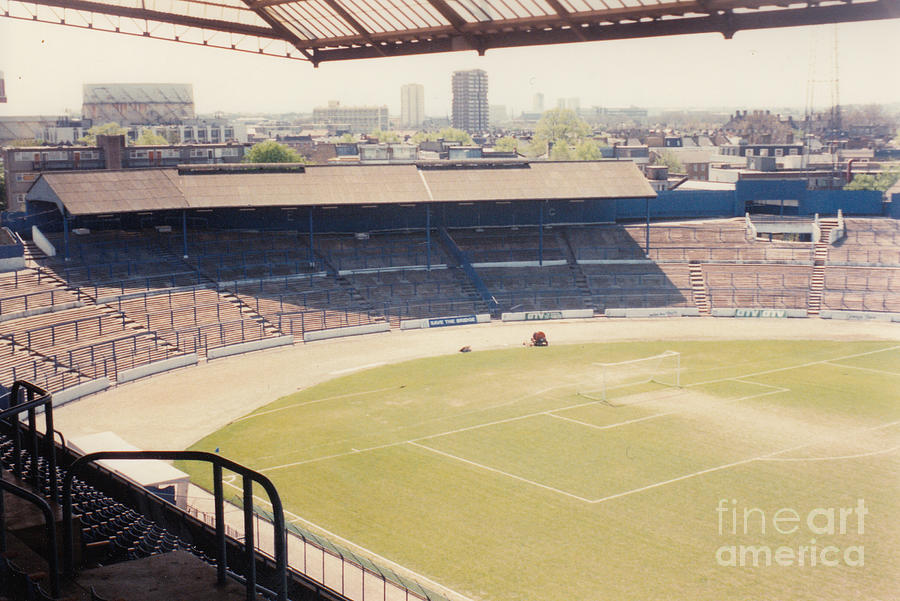 Chelsea - Stamford Bridge - South Terrace - Shed End - April 1986  Photograph by Legendary Football Grounds
