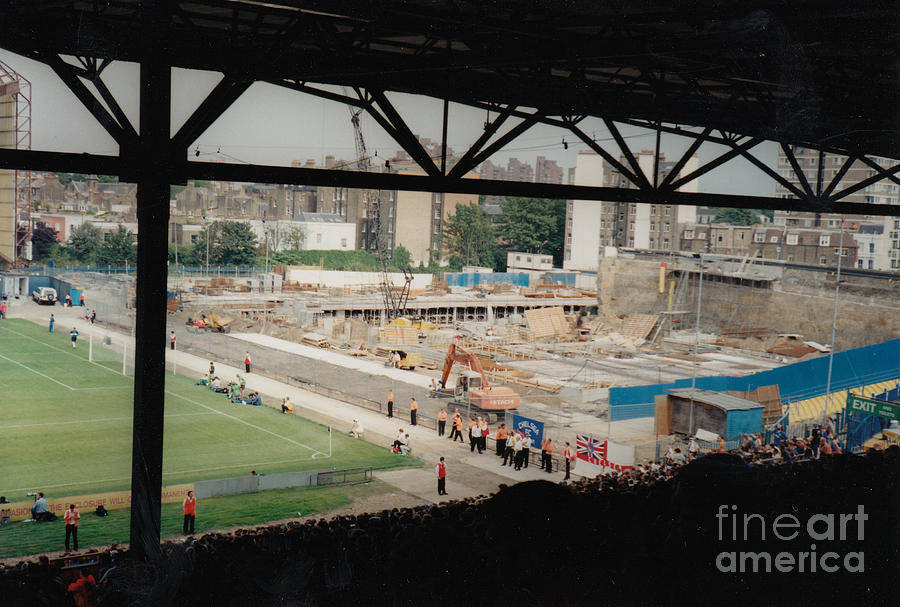Soccer Photograph - Chelsea - Stamford Bridge - South Terrace - Shed End 4 - July 1995 by Legendary Football Grounds