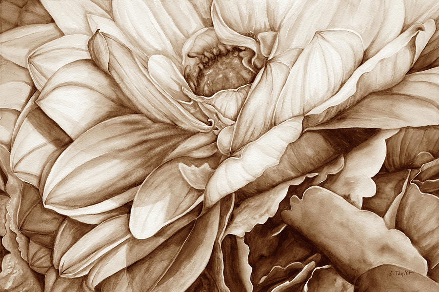 Chelseas Bouquet 2 - Neutral Digital Art by Lori Taylor