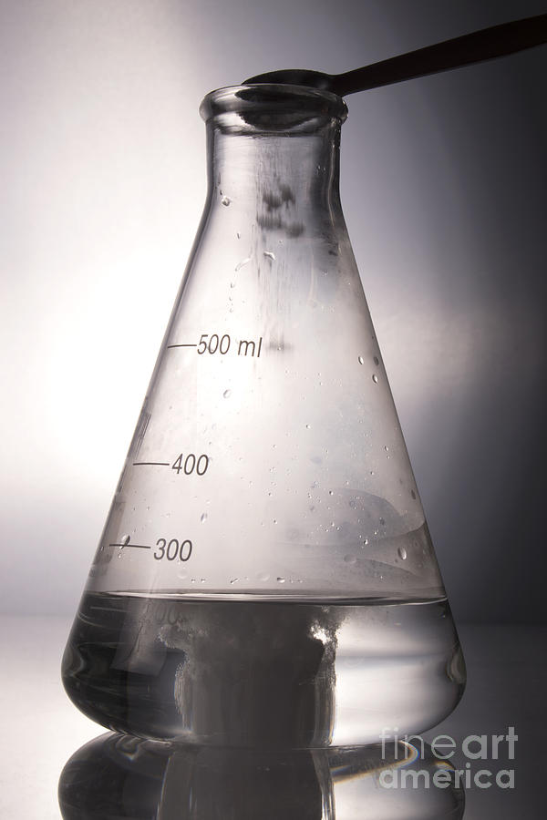 Chemical Reaction Flask Photograph by Michelle Cyr Fine Art America