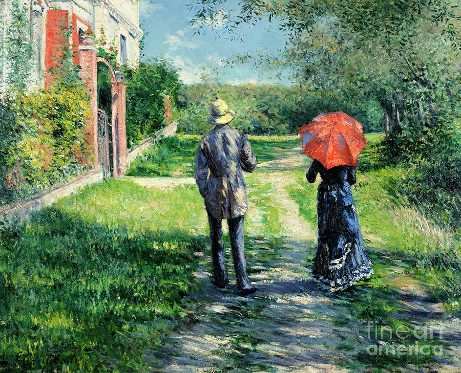 Chemin Montant Painting by Gustave Caillebotte