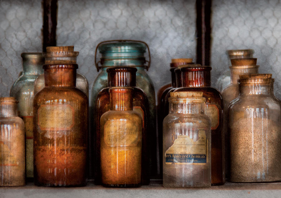 Chemist - Various Chemicals Photograph by Mike Savad