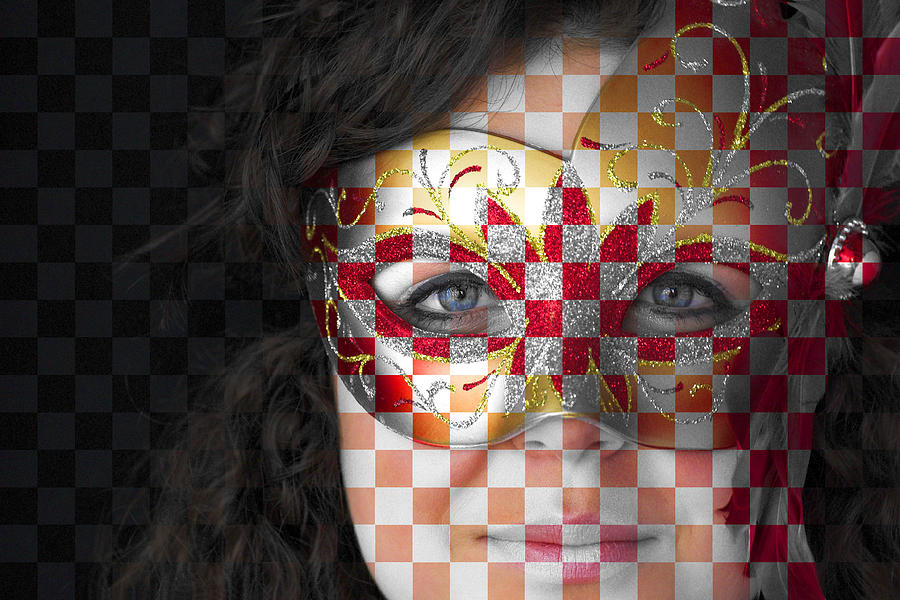 Chequered Mask Photograph by Hazy Apple
