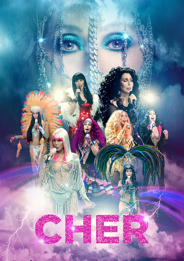 Cher D2k Tour Poster Photograph by Nurick Novy