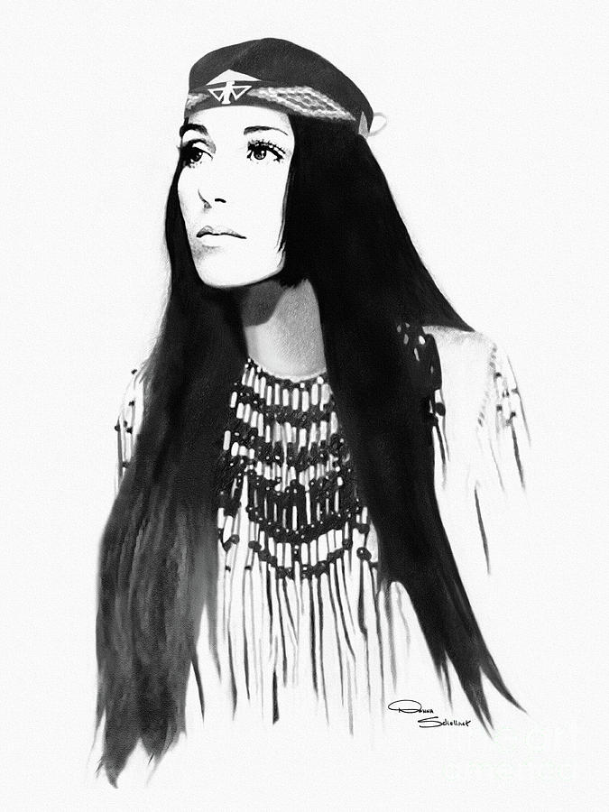 Cher Muscle Shoals Drawing by Donna Schellack Fine Art America