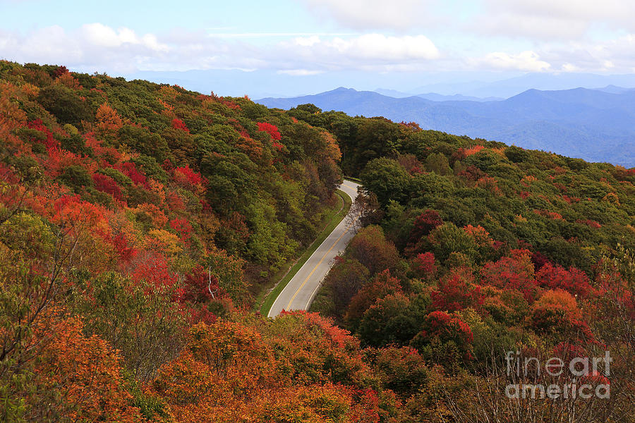 Cherohala Skyway in the Fall Photograph by Jill Lang