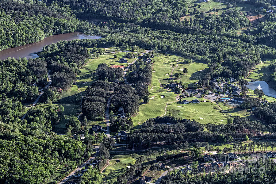 Cherokee Valley Golf Club Aerial Photograph by David Oppenheimer