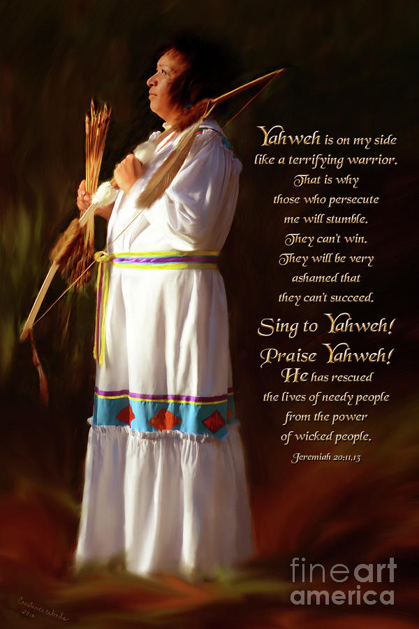 Cherokee Warrior Bride Digital Art by Constance Woods