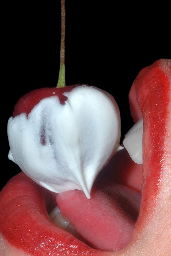 Cherries and Cream Photograph by Joann Vitali