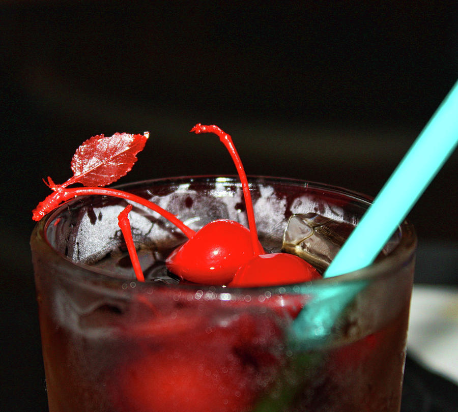 Cherry Photograph - Cherries and Rum by Joetta West