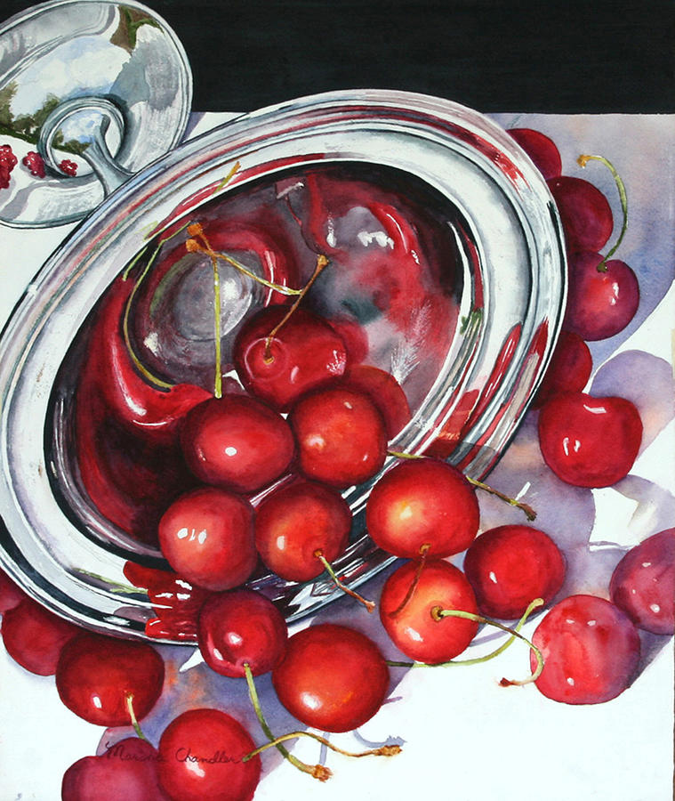Fruit Painting - Cherries Jubliee by Marsha Chandler