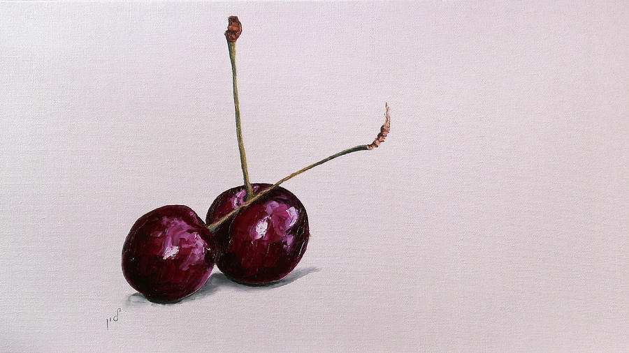 Cherries Painting by Maria Woithofer - Fine Art America