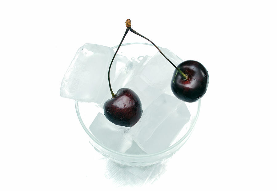 Cherries on Ice. Photograph by Terence Davis