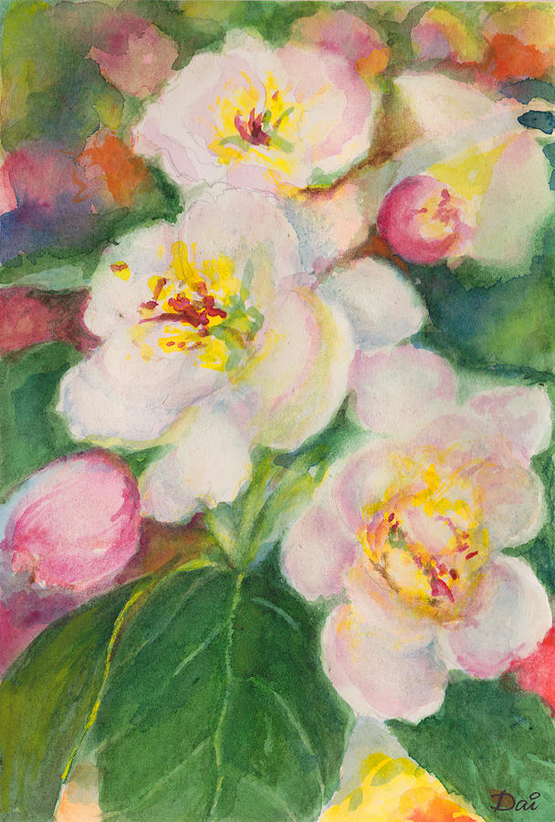 Cherry Blossom Painting by Dai Wynn
