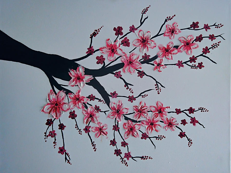 Cherry blossom  Painting by Faashie Sha