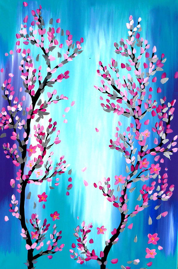 Cherry Blossom Flowers Painting