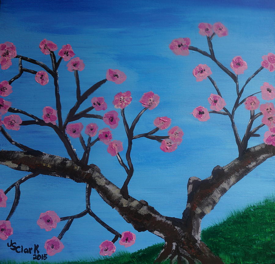 Cherry Blossoms II Painting by Jimmy Clark