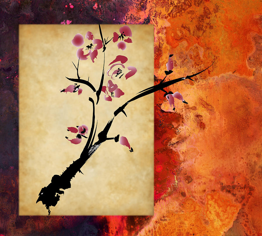 Cherry Blossom Mixed Media by Rob Tullis