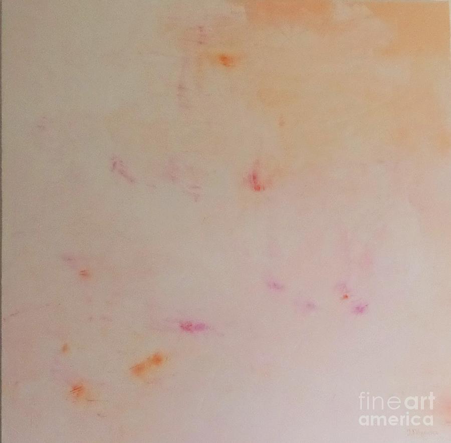 Abstract Painting - Cherry Blossom Sunrise by Jarek Filipowicz