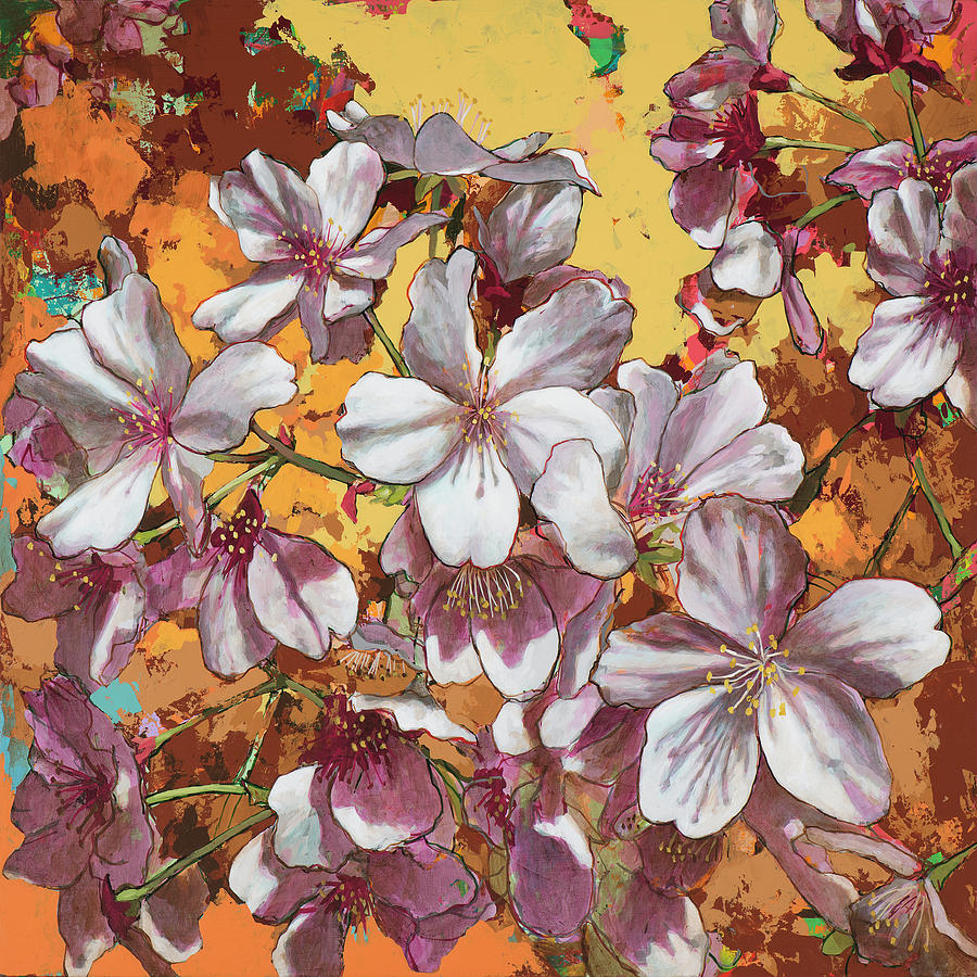 Flower Painting - Cherry Blossoms #4 by David Palmer