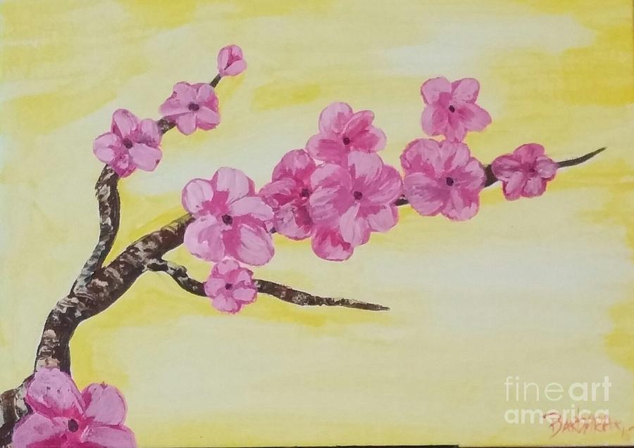 Cherry Blossoms Painting by Barbara Stanley