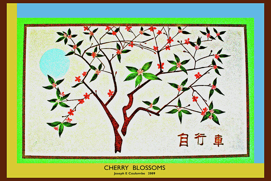 Cherry Blossoms Painting by Joseph Coulombe