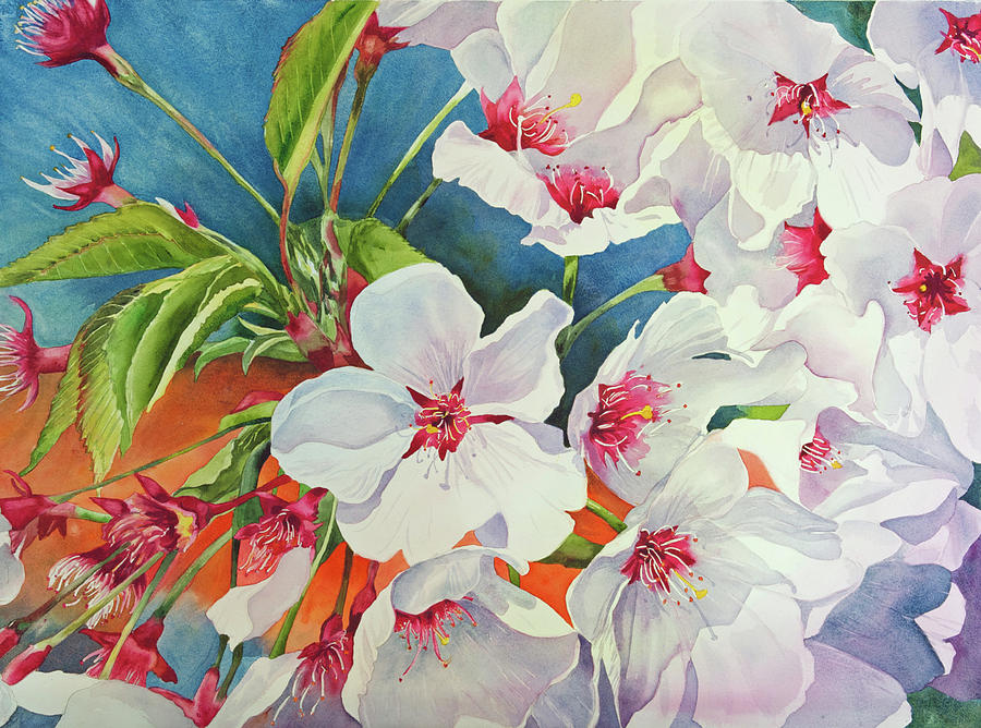 Cherry BlossomsA Painting by Diane Fujimoto