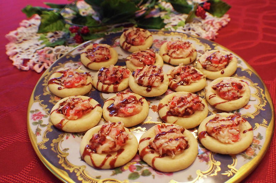 Cherry Creamcheese Shortbread Cookies Photograph by Adria Trail