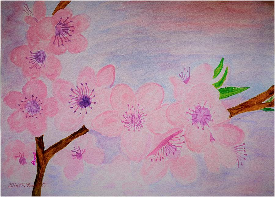 Cherry Flora Painting by Sonali Gangane
