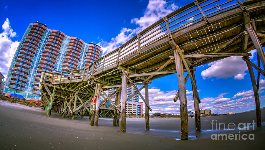 Cherry Grove Pier and Resort Photograph by David Smith