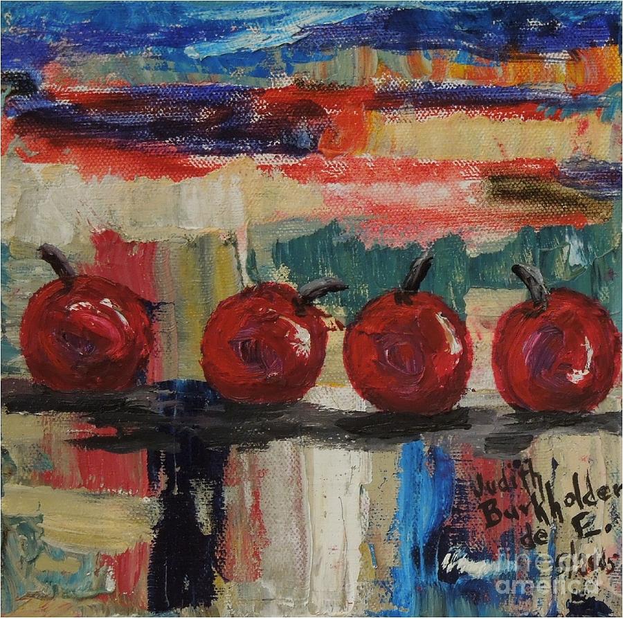 Cherry Parade - SOLD Painting by Judith Espinoza