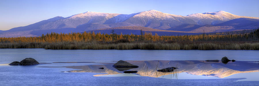 Cherry Pond Reflections Panorama Photograph by White Mountain Images